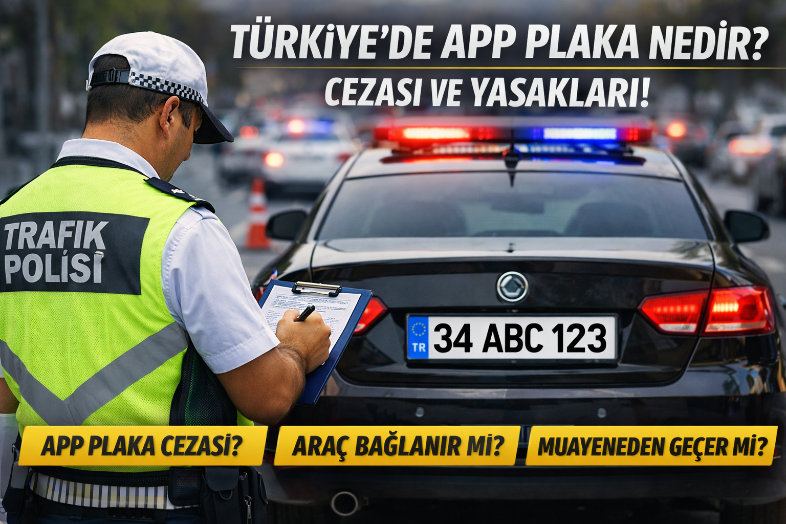 APP Plaka Nedir? APP Plaka Cezası 2026 | Yasak mı, Araç Bağlanır mı, Muayeneden Geçer mi?