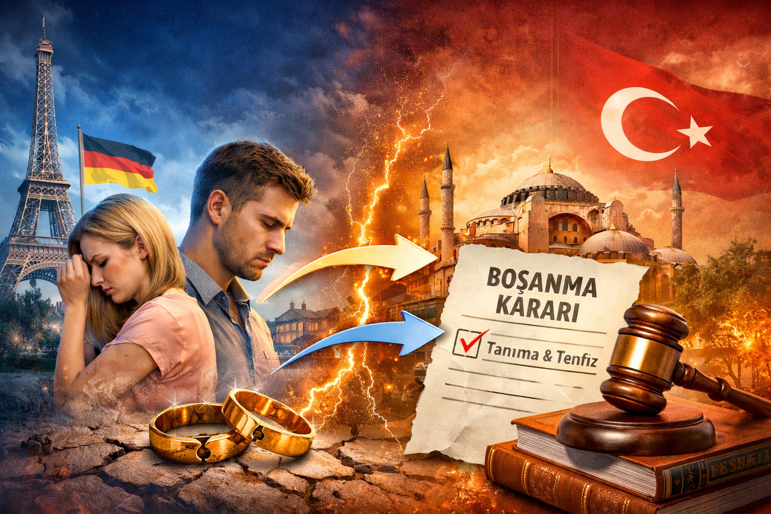 Tanıma ve Tenfiz Davası Nedir – Yurt Dışında Boşananların Türkiye’de Boşanmayı Geçerli Hale Getirme Süreci, Tanıma Tenfiz Şartları ve Dava Aşamaları